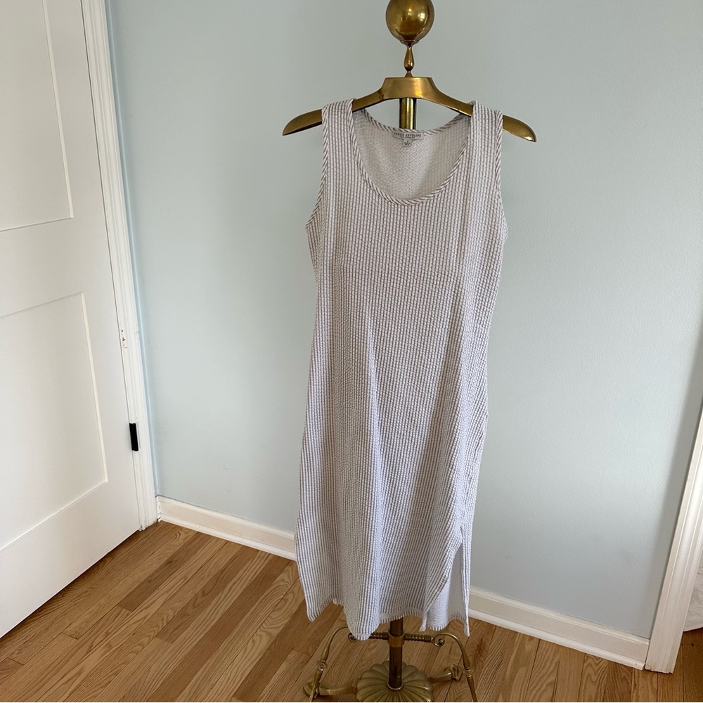 Sleeveless Striped Midi Dress